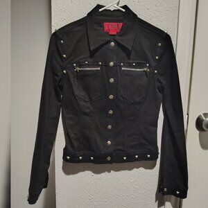 Tripp NYC Black Denim Studded Jacket